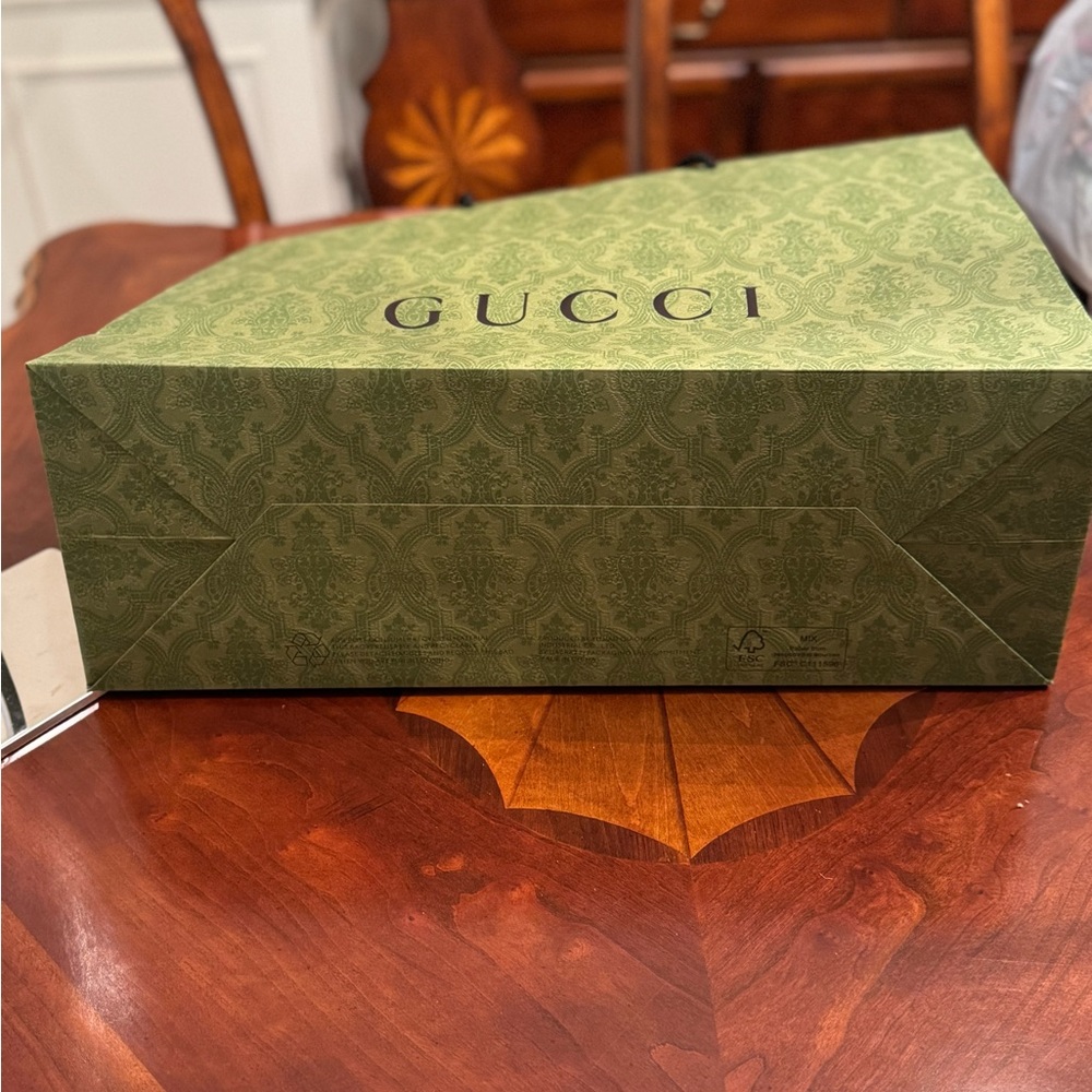 Gucci Green &Black Shopping bag , NEW - Picture 5 of 6